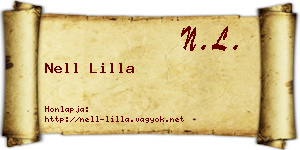 Nell Lilla névjegykártya