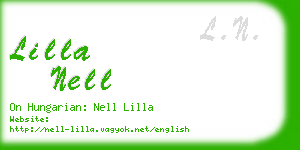 lilla nell business card